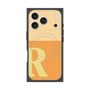 プレミアムスクエアケース with MagSafe［ オリジナル - initial two tone - R orange ］