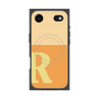 プレミアムスクエアケース with MagSafe［ オリジナル - initial two tone - R orange ］