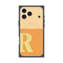 プレミアムスクエアケース with MagSafe［ オリジナル - initial two tone - R orange ］