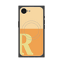 プレミアムスクエアケース with MagSafe［ オリジナル - initial two tone - R orange ］