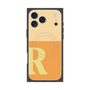 プレミアムスクエアケース with MagSafe［ オリジナル - initial two tone - R orange ］