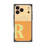 プレミアムスクエアケース with MagSafe［ オリジナル - initial two tone - R orange ］
