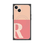 プレミアムスクエアケース with MagSafe［ オリジナル - initial two tone - R pink ］