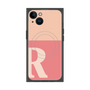 プレミアムスクエアケース with MagSafe［ オリジナル - initial two tone - R pink ］