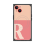 プレミアムスクエアケース with MagSafe［ オリジナル - initial two tone - R pink ］