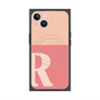 プレミアムスクエアケース with MagSafe［ オリジナル - initial two tone - R pink ］