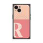 プレミアムスクエアケース with MagSafe［ オリジナル - initial two tone - R pink ］