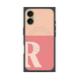 プレミアムスクエアケース with MagSafe［ オリジナル - initial two tone - R pink ］