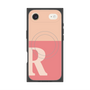 プレミアムスクエアケース with MagSafe［ オリジナル - initial two tone - R pink ］