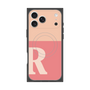 プレミアムスクエアケース with MagSafe［ オリジナル - initial two tone - R pink ］