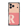 プレミアムスクエアケース with MagSafe［ オリジナル - initial two tone - R pink ］