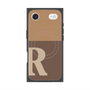 プレミアムスクエアケース with MagSafe［ オリジナル - initial two tone - R brown ］