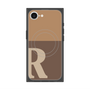 プレミアムスクエアケース with MagSafe［ オリジナル - initial two tone - R brown ］
