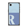 プレミアムスクエアケース with MagSafe［ オリジナル - initial two tone - R blue ］
