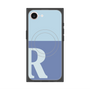 プレミアムスクエアケース with MagSafe［ オリジナル - initial two tone - R blue ］