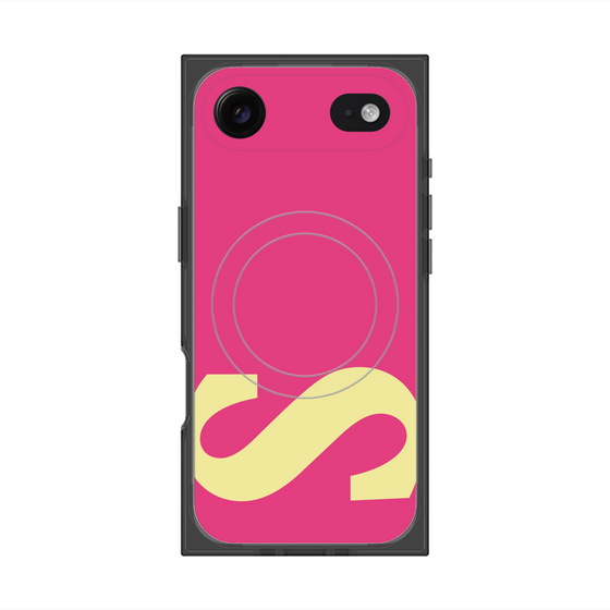 プレミアムスクエアケース with MagSafe［ オリジナル - initial color - S pink ］