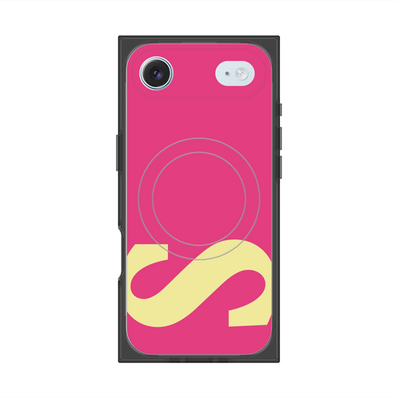 プレミアムスクエアケース with MagSafe［ オリジナル - initial color - S pink ］
