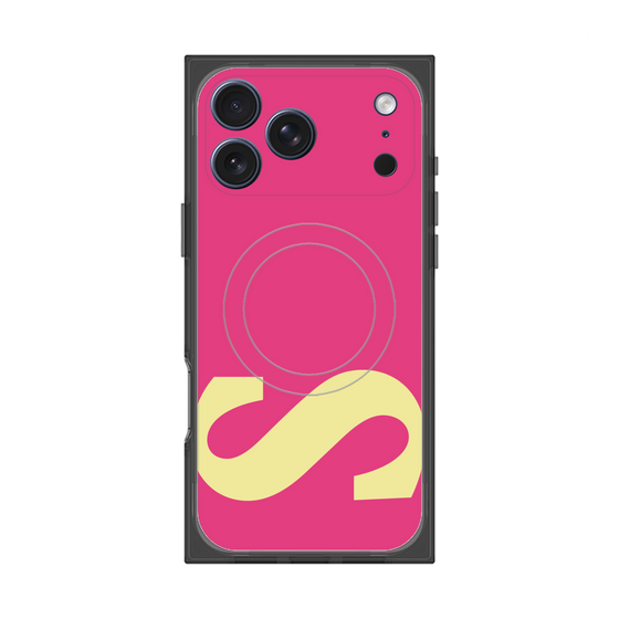 プレミアムスクエアケース with MagSafe［ オリジナル - initial color - S pink ］