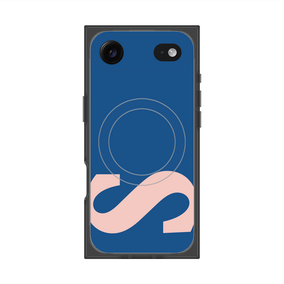 プレミアムスクエアケース with MagSafe［ オリジナル - initial color - S navy ］