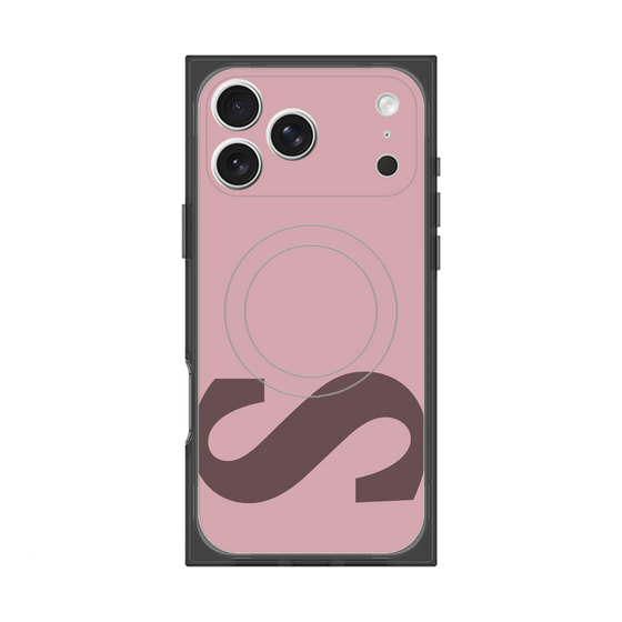 プレミアムスクエアケース with MagSafe［ オリジナル - initial color - S dusty pink ］