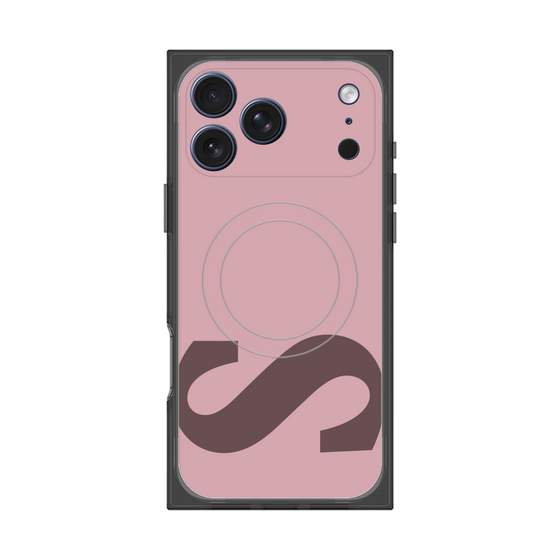 プレミアムスクエアケース with MagSafe［ オリジナル - initial color - S dusty pink ］