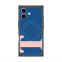 プレミアムスクエアケース with MagSafe［ オリジナル - initial color - T navy ］