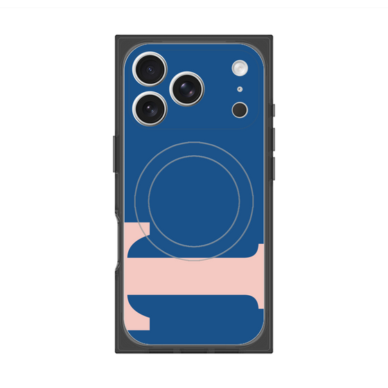 プレミアムスクエアケース with MagSafe［ オリジナル - initial color - T navy ］