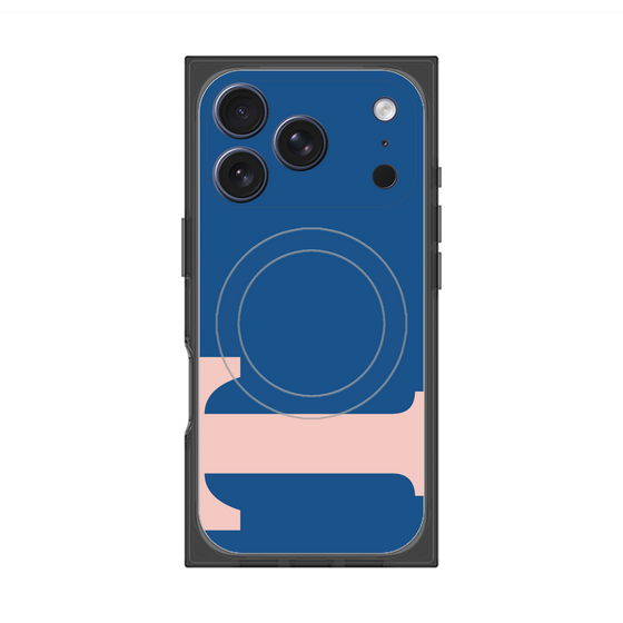 プレミアムスクエアケース with MagSafe［ オリジナル - initial color - T navy ］