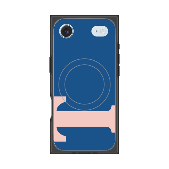 プレミアムスクエアケース with MagSafe［ オリジナル - initial color - T navy ］