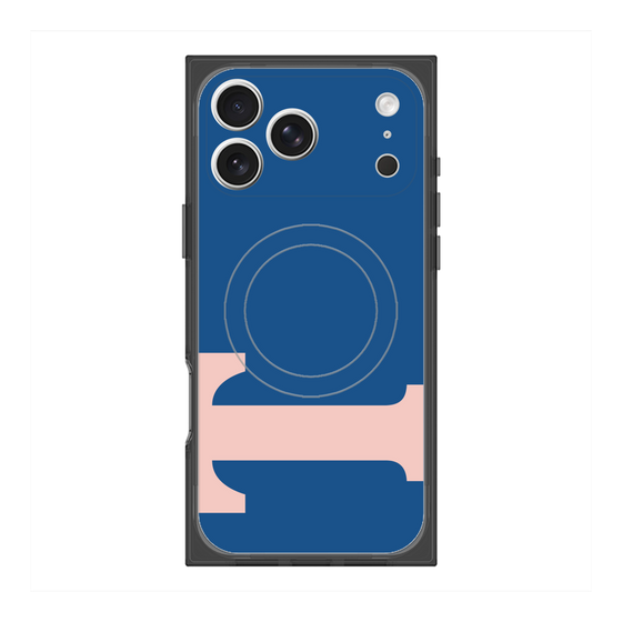 プレミアムスクエアケース with MagSafe［ オリジナル - initial color - T navy ］