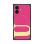 プレミアムスクエアケース with MagSafe［ オリジナル - initial color - U pink ］