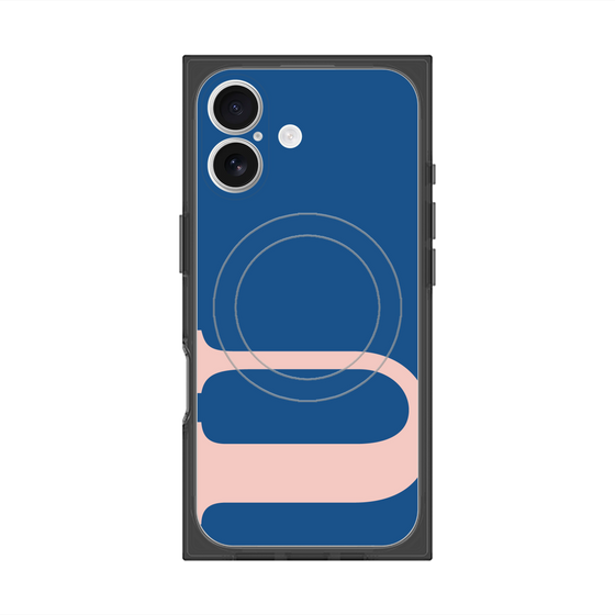 プレミアムスクエアケース with MagSafe［ オリジナル - initial color - U navy ］