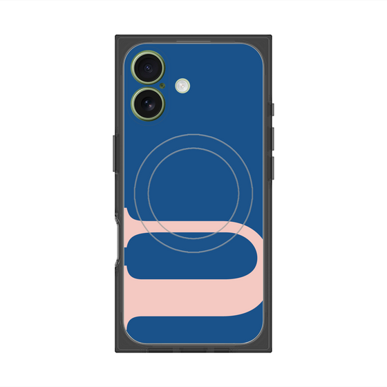 プレミアムスクエアケース with MagSafe［ オリジナル - initial color - U navy ］