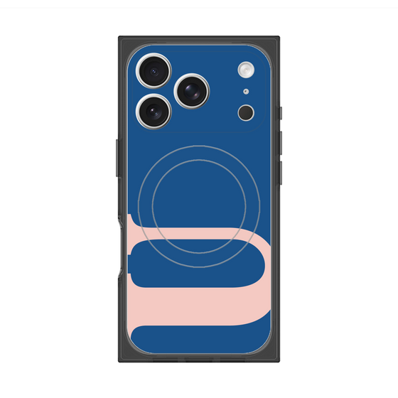 プレミアムスクエアケース with MagSafe［ オリジナル - initial color - U navy ］