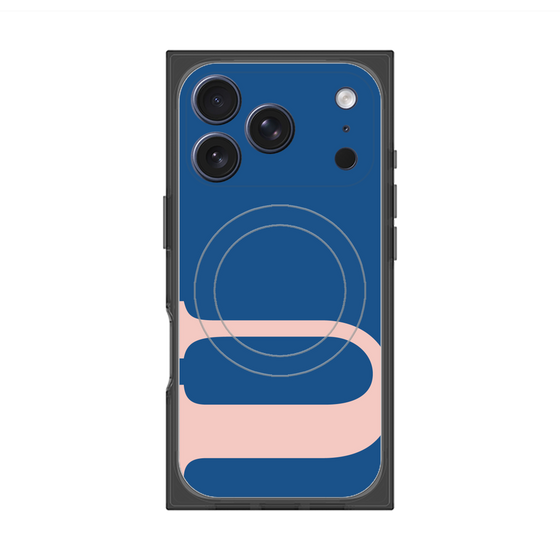 プレミアムスクエアケース with MagSafe［ オリジナル - initial color - U navy ］