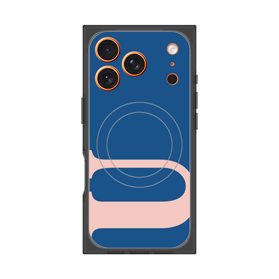プレミアムスクエアケース with MagSafe［ オリジナル - initial color - U navy ］