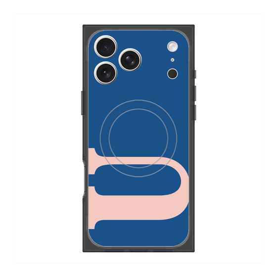 プレミアムスクエアケース with MagSafe［ オリジナル - initial color - U navy ］