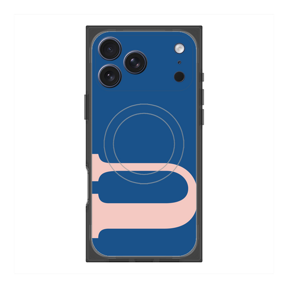 プレミアムスクエアケース with MagSafe［ オリジナル - initial color - U navy ］