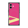 プレミアムスクエアケース with MagSafe［ オリジナル - initial color - V pink ］