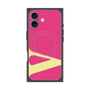 プレミアムスクエアケース with MagSafe［ オリジナル - initial color - V pink ］