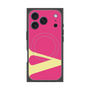 プレミアムスクエアケース with MagSafe［ オリジナル - initial color - V pink ］