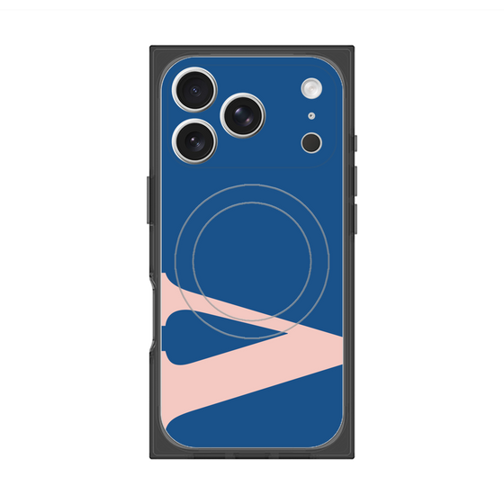 プレミアムスクエアケース with MagSafe［ オリジナル - initial color - V navy ］