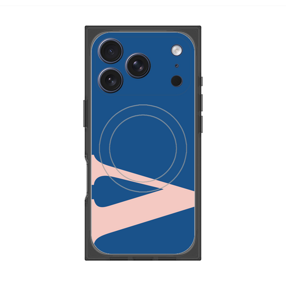 プレミアムスクエアケース with MagSafe［ オリジナル - initial color - V navy ］