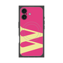 プレミアムスクエアケース with MagSafe［ オリジナル - initial color - W pink ］