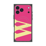 プレミアムスクエアケース with MagSafe［ オリジナル - initial color - W pink ］