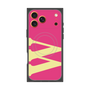 プレミアムスクエアケース with MagSafe［ オリジナル - initial color - W pink ］