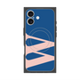 プレミアムスクエアケース with MagSafe［ オリジナル - initial color - W navy ］