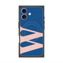 プレミアムスクエアケース with MagSafe［ オリジナル - initial color - W navy ］