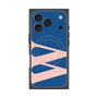 プレミアムスクエアケース with MagSafe［ オリジナル - initial color - W navy ］
