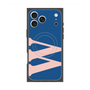 プレミアムスクエアケース with MagSafe［ オリジナル - initial color - W navy ］